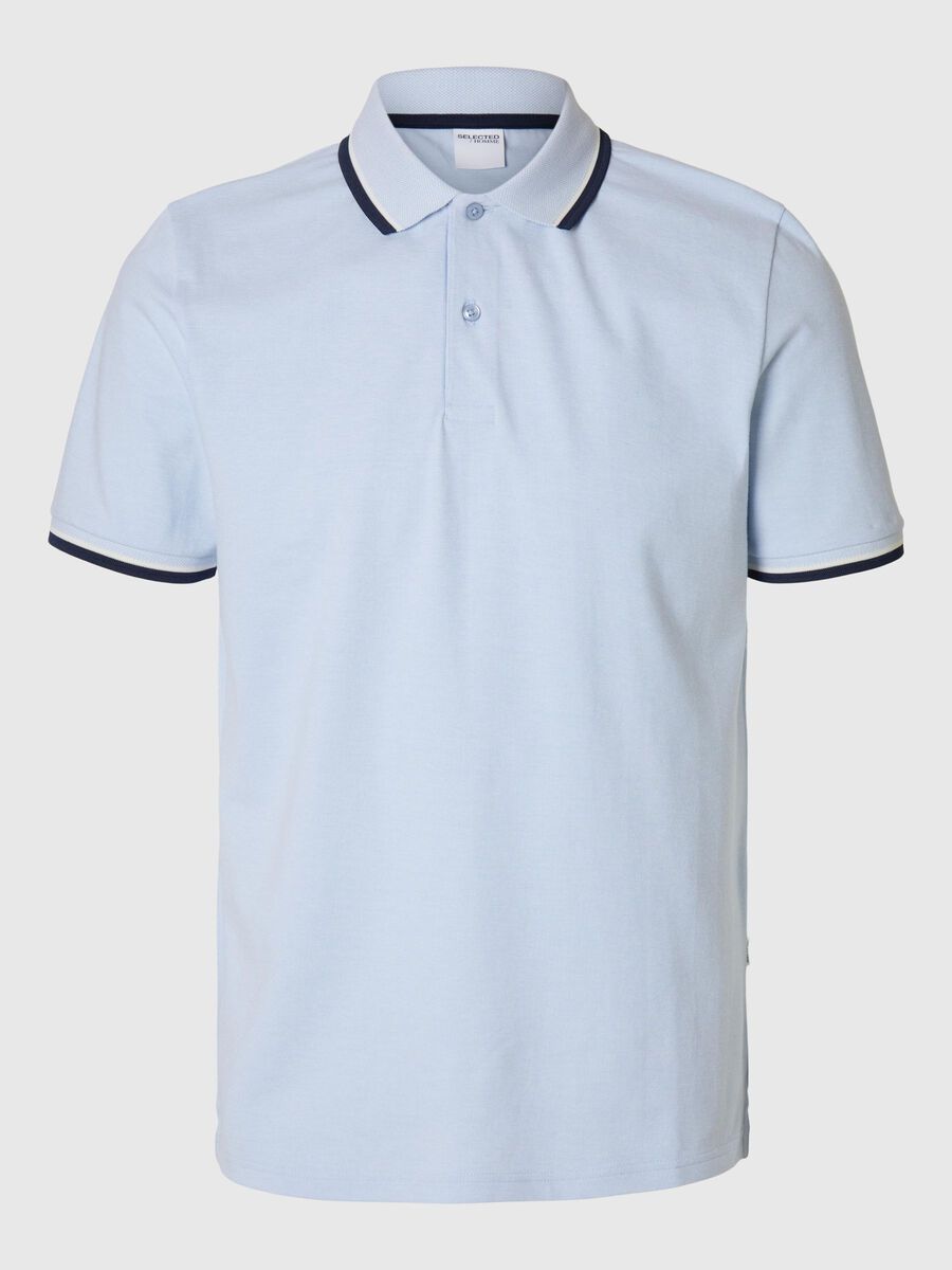 Selected KOSZULKA POLO, Cashmere Blue, highres - 16095852_CashmereBlue_1151911_001.jpg