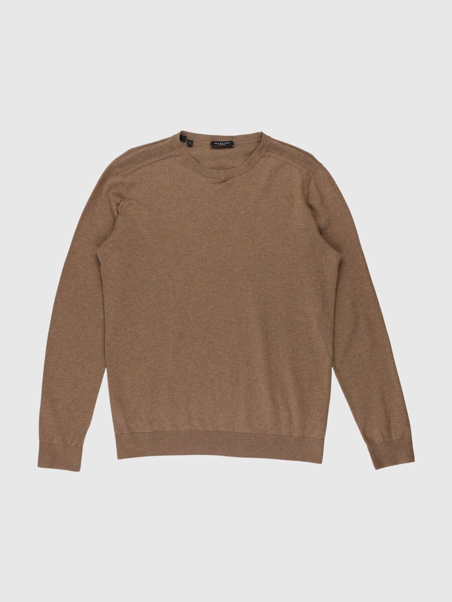 Selected PULLOVER, Teak, highres - 80000401_Teak_001.jpg