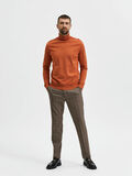 Selected LONG-SLEEVED ROLL NECK PULLOVER, Bombay Brown, highres - 16074684_BombayBrown_779199_005.jpg