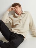 Selected HALF-ZIP SWEATSHIRT, Oatmeal, highres - 16092719_Oatmeal_008.jpg