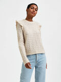 Selected FRILLED KNITTED PULLOVER, Birch, highres - 16087703_Birch_986915_008.jpg