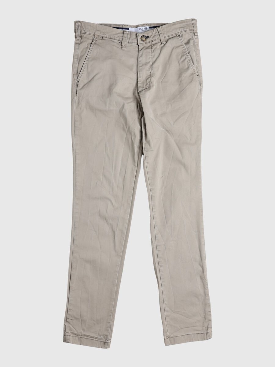 Selected SLIM FIT CHINO, Greige, highres - 80000077_Greige_001.jpg