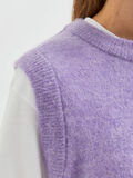 Selected MELANGE PETITE KNITTED VEST, Violet Tulip, highres - 16084774_VioletTulip_006.jpg