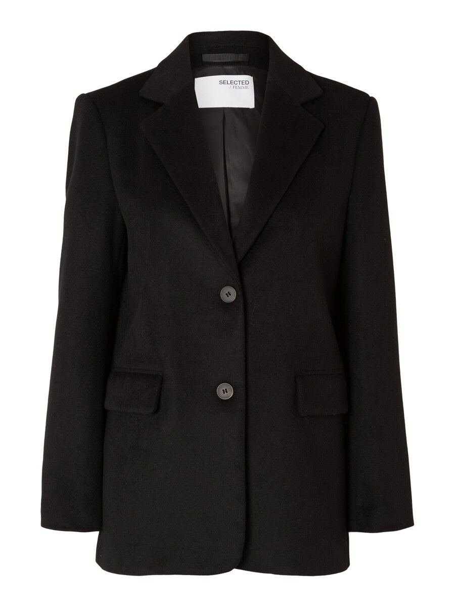 Selected CLASSIC WOOL BLEND BLAZER, Black, highres - 16092135_Black_001.jpg