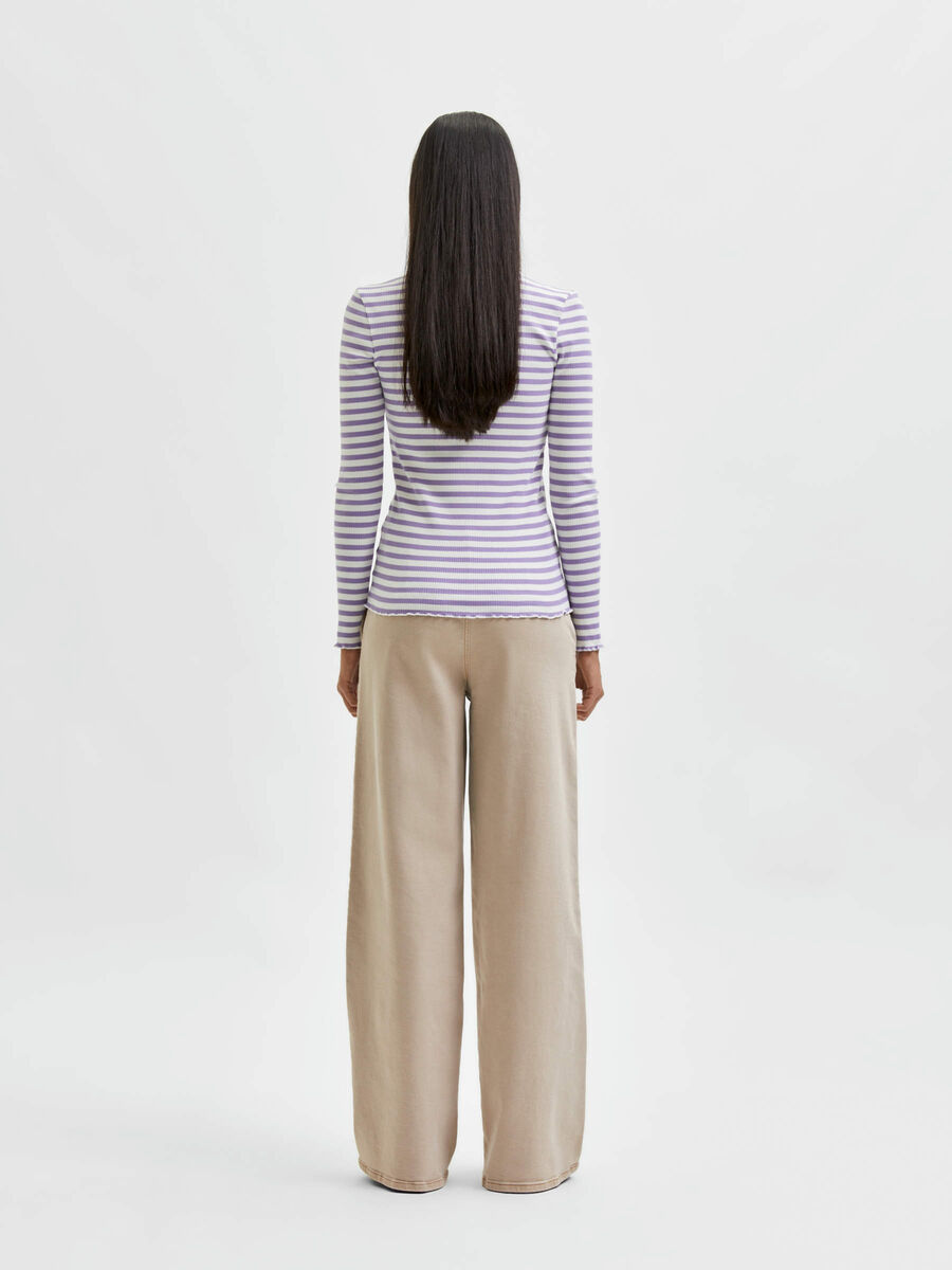 Selected MAGLIETTA A MANICHE LUNGHE, Chalk Violet, highres - 16077379_ChalkViolet_933381_004.jpg