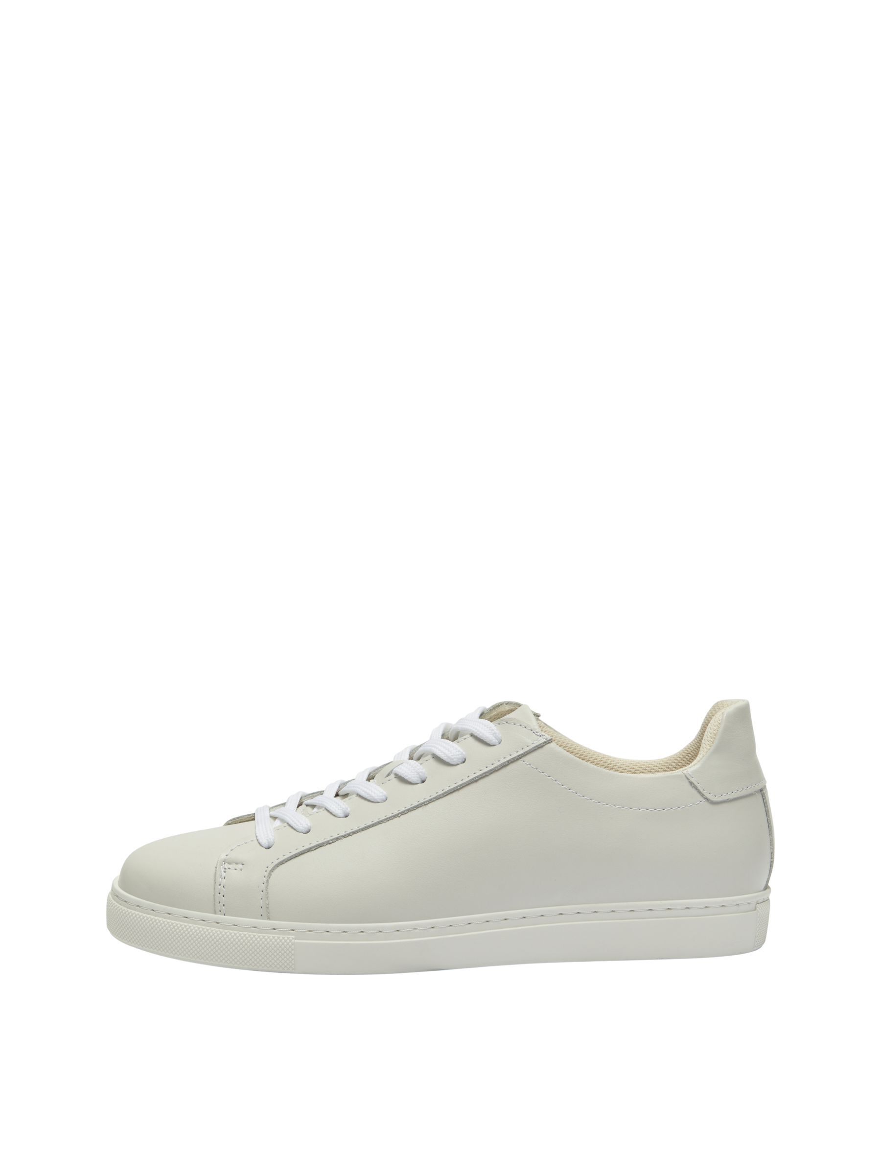LEATHER TRAINERS White SELECTED HOMME