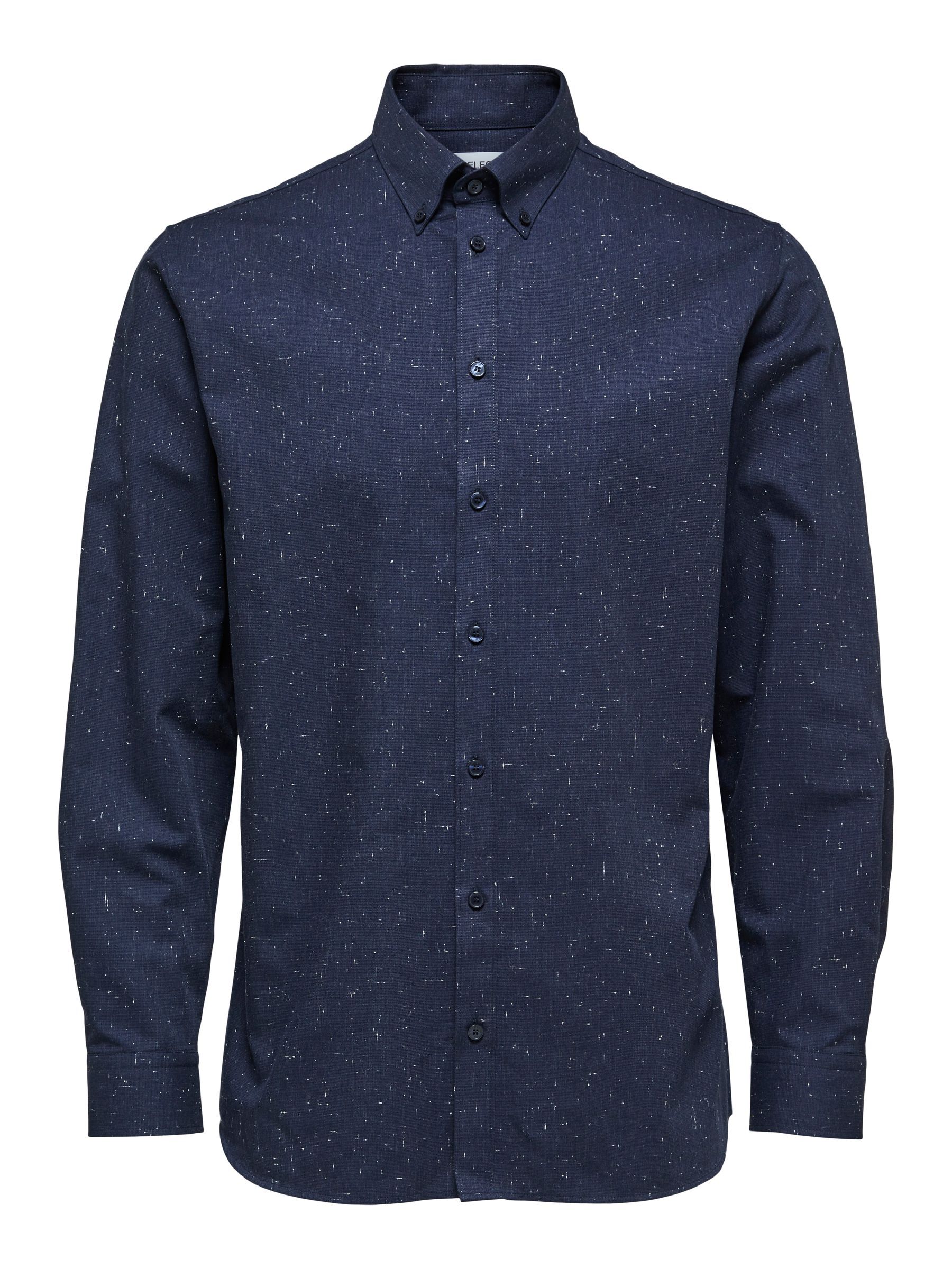 SELECTED HOMME Slhslimpreston-Clean Shirt LS B Noos Camicia Formale Uomo