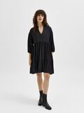 Selected MET 3/4 MOUWEN MINI JURK, Black, highres - 16080842_Black_005.jpg