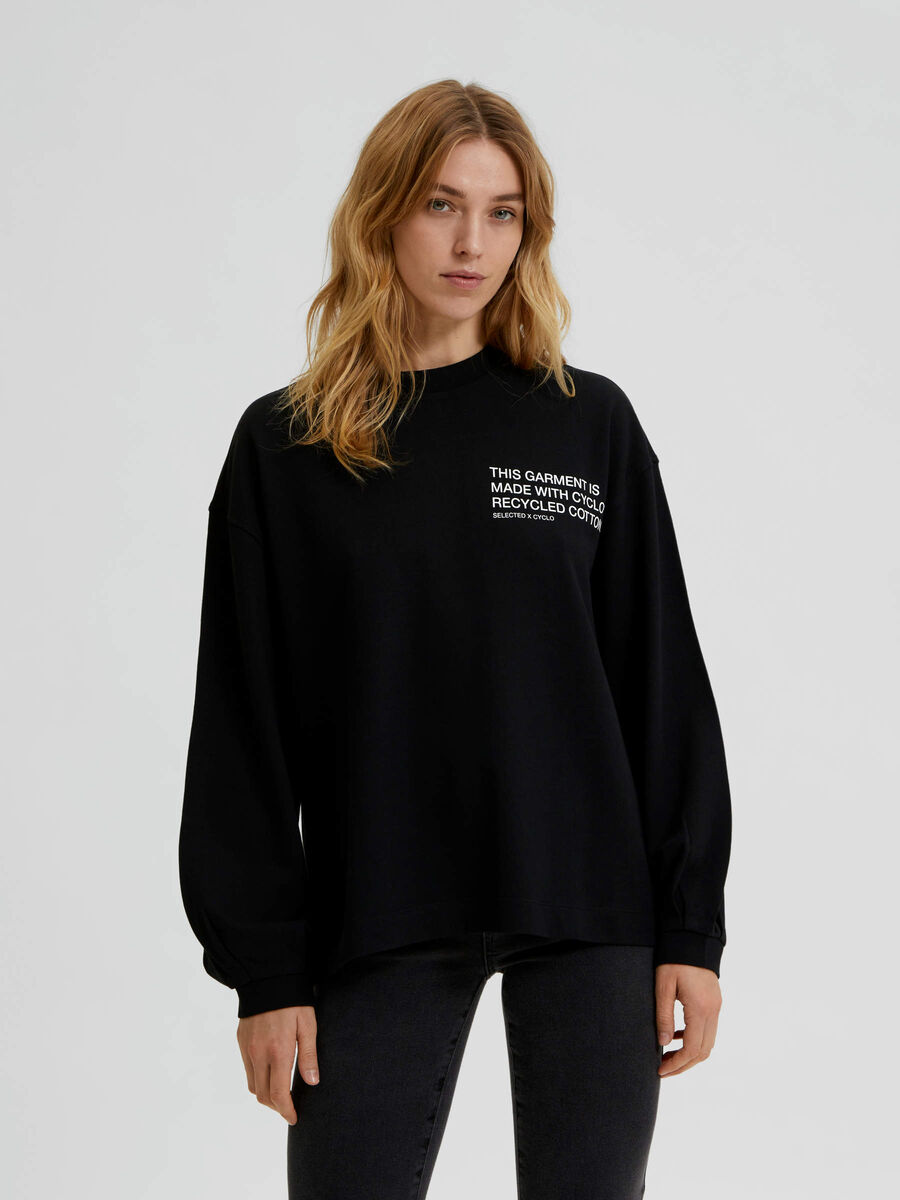 Selected LANGERMET SWEATSHIRT, Black, highres - 16083415_Black_003.jpg