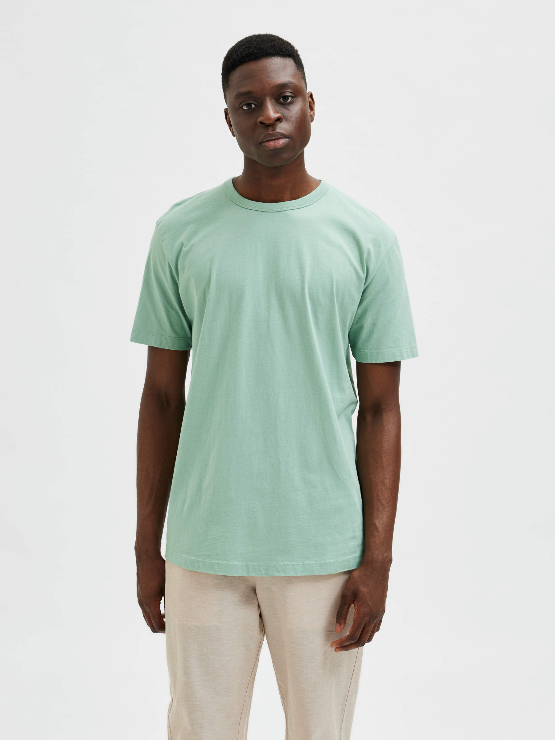 CLASSIC T SHIRT Green SELECTED HOMME
