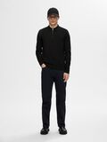 Selected STRIKKET LANGÆRMET POLO, Black, highres - 16094271_Black_005.jpg