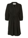 Selected V-NECK SHIRT DRESS, Black, highres - 16090921_Black_001.jpg