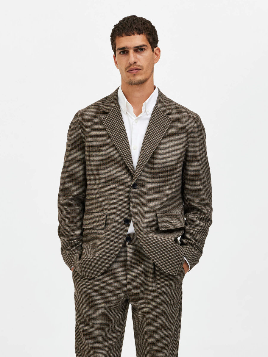 Selected WOVEN BLAZER, Brownie, highres - 16086800_Brownie_969336_003.jpg