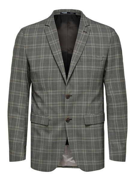 Selected CHECKED SLIM FIT BLAZER, Brownie, highres - 16086847_Brownie_971099_001.jpg