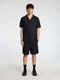 Selected REGULAR FIT  CHINO SHORTS, Black, highres - 16096752_Black_005.jpg