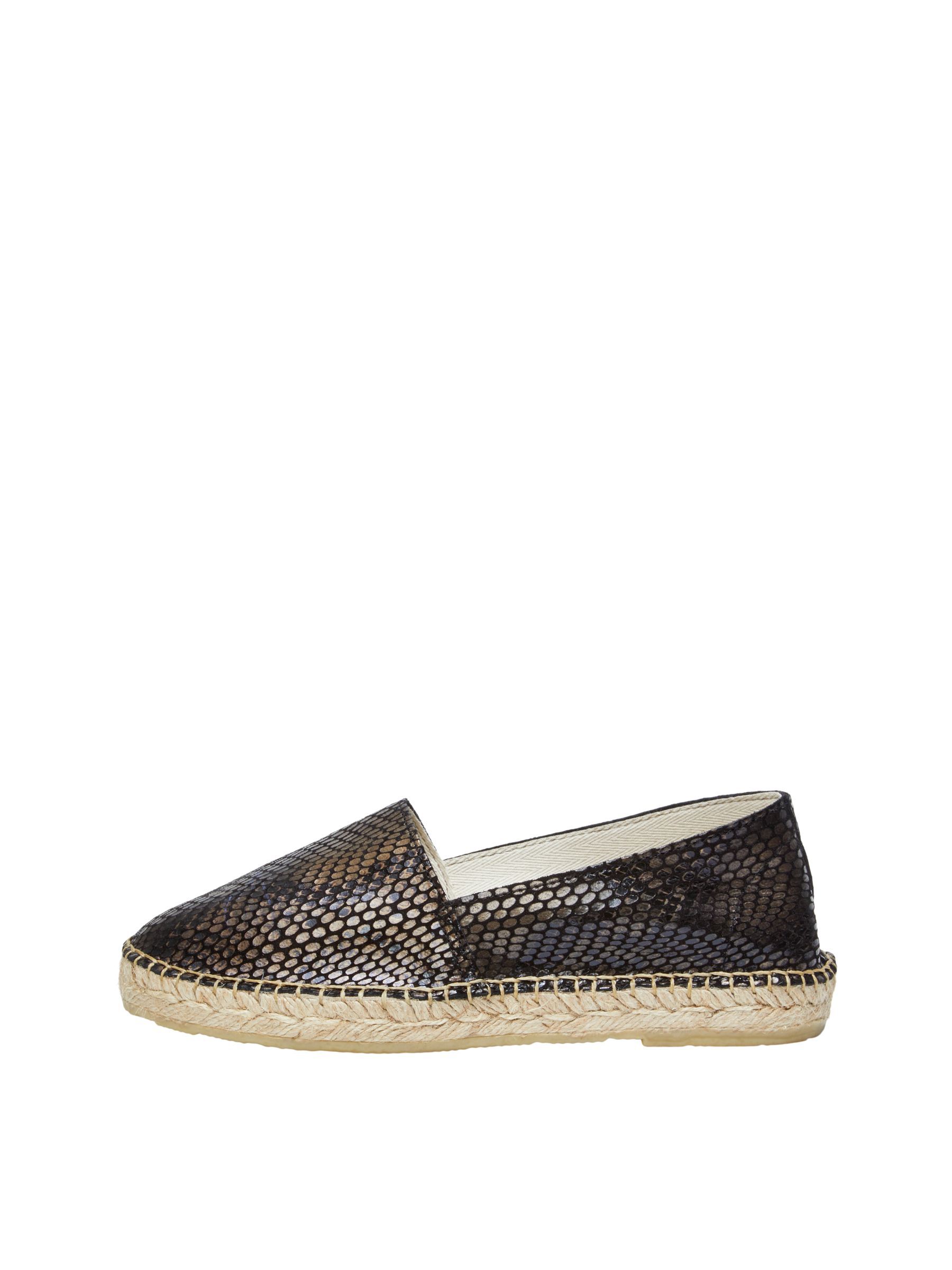 LEATHER ESPADRILLES Brown SELECTED FEMME