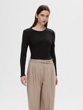 Selected TOP A MANICHE LUNGHE, Black, highres - 16077380_Black_003.jpg