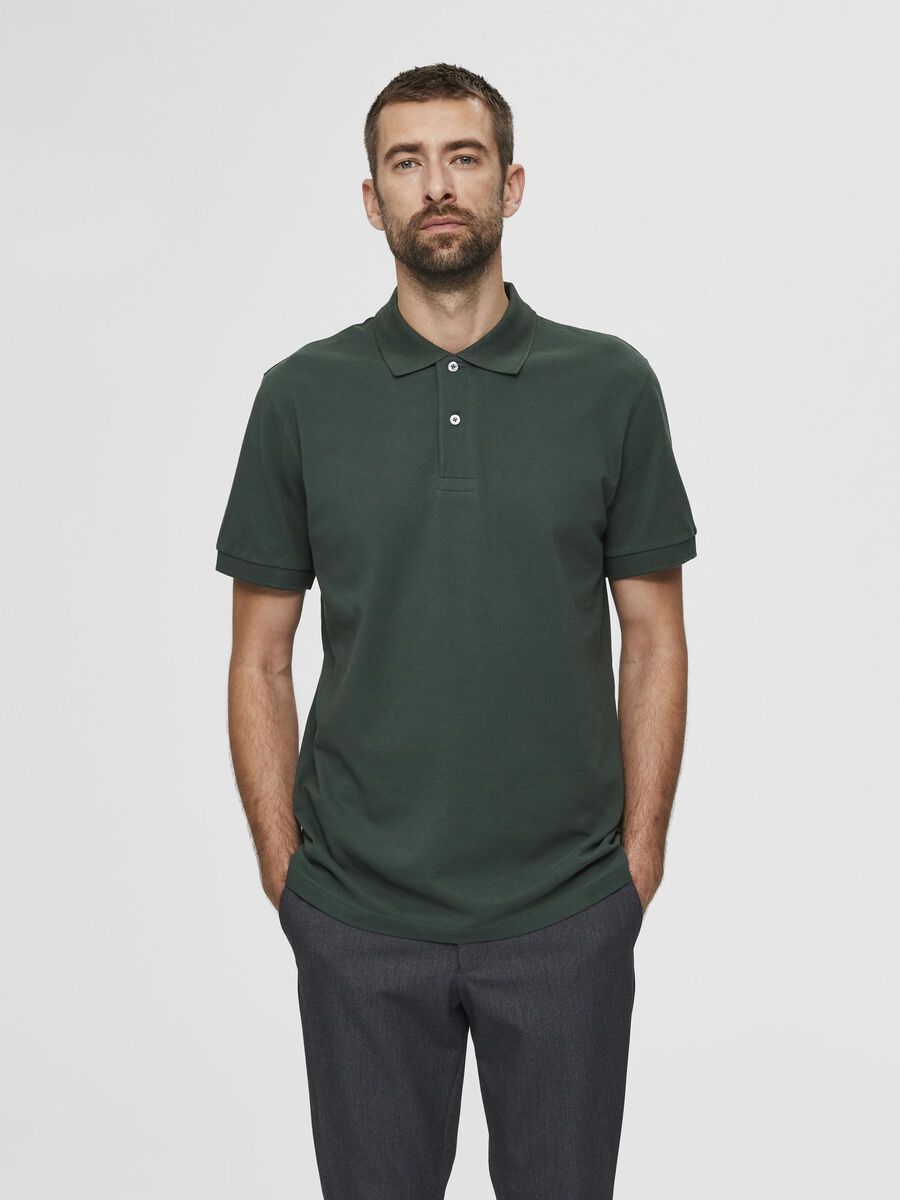 Selected CLASSIC POLO SHIRT, Sycamore, highres - 16077364_Sycamore_003.jpg