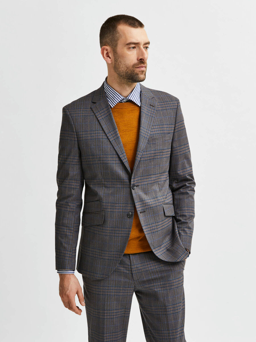 Selected SLIM FIT INKEPING REVERS BLAZER, Grey, highres - 16080607_Grey_874999_003.jpg