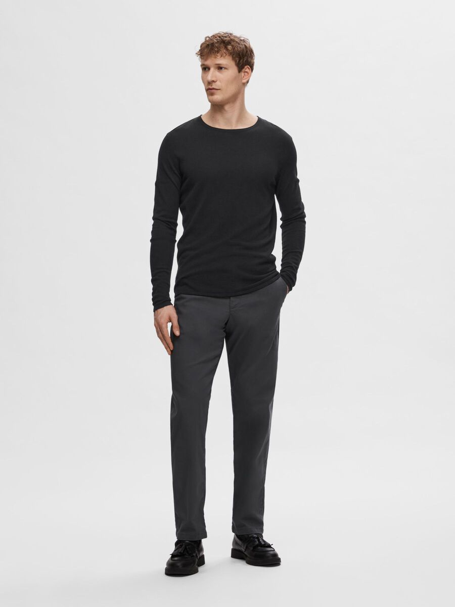 Selected LANGÆRMET PULLOVER, Black, highres - 16079774_Black_005.jpg