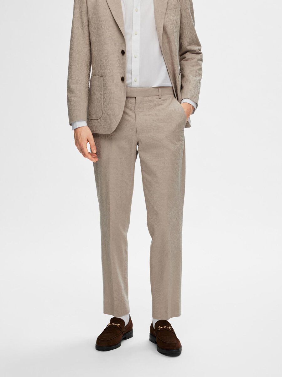 Selected SEERSUCKER SUIT TROUSERS, Pure Cashmere, highres - 16092954_PureCashmere_003.jpg