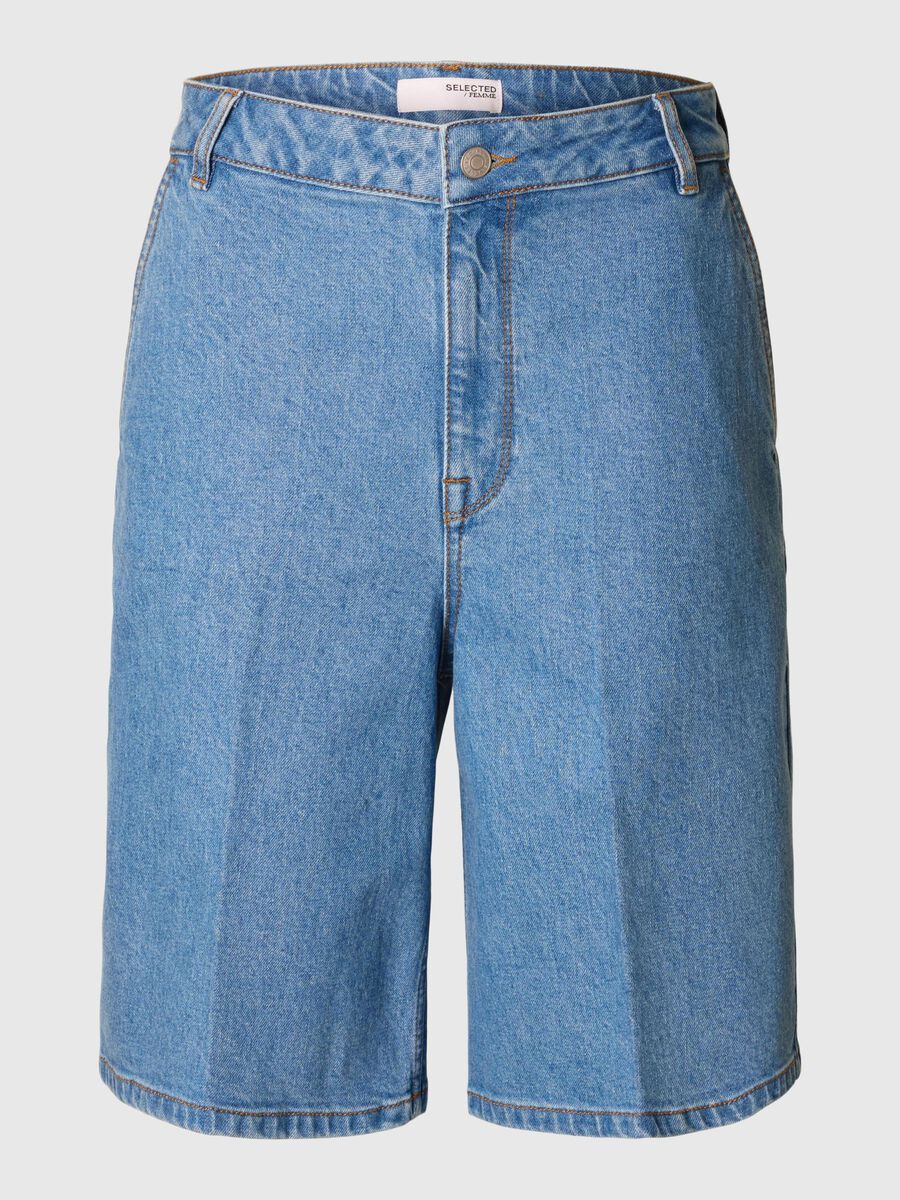 Selected DENIM BERMUDA SHORTS, Medium Blue Denim, highres - 16097298_MediumBlueDenim_001.jpg