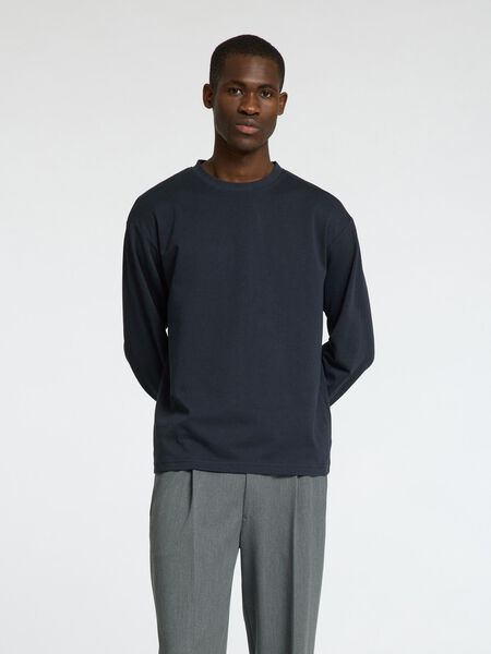 Selected LOOSE FIT  LONG-SLEEVED T-SHIRT, Sky Captain, highres - 16097847_SkyCaptain_003.jpg