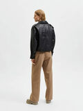 Selected SLIGHTLY CROPPED LEATHER JACKET, Black, highres - 16080980_Black_004.jpg