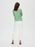 Selected PUFF SLEEVED KNITTED TOP, Absinthe Green, highres - 16090455_AbsintheGreen_1043267_004.jpg