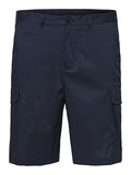 Selected ORGANIC COTTON STRETCH CARGO SHORTS, Sky Captain, highres - 16078984_SkyCaptain_001.jpg