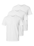 Selected 3-PACK COTTON T-SHIRT, Bright White, highres - 16094134_BrightWhite_003.jpg
