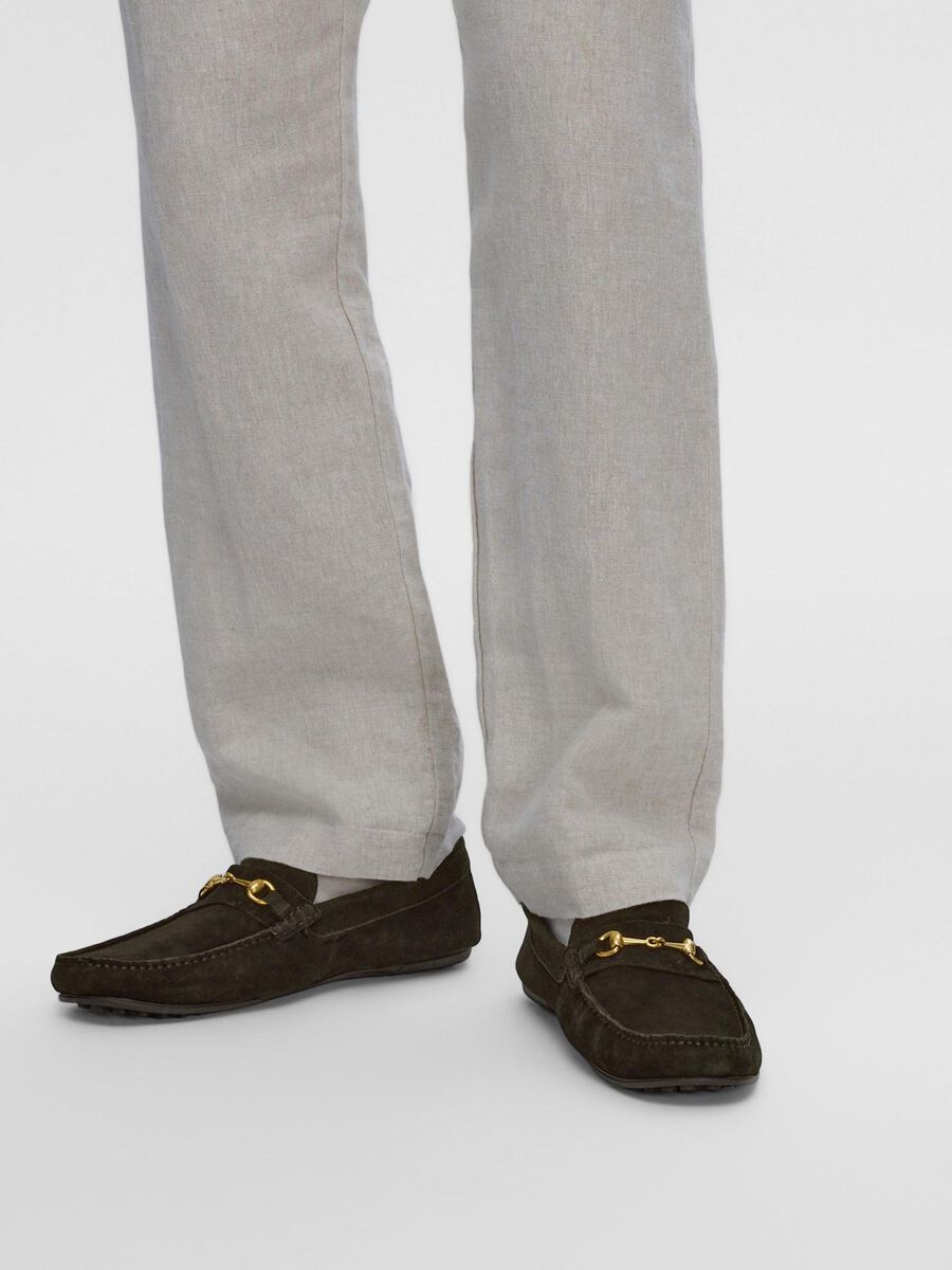 Selected SUEDE HORSEBIT LOAFERS, Black, highres - 16093336_Black_003.jpg