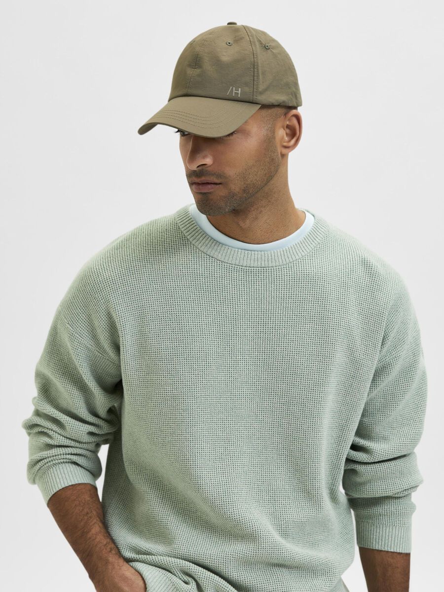 BESTICKT BASEBALL CAP | Grün | SELECTED HOMME®