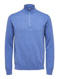 Selected HALF-ZIP PULL EN MAILLE, True Navy, highres - 16074687_TrueNavy_779218_001.jpg