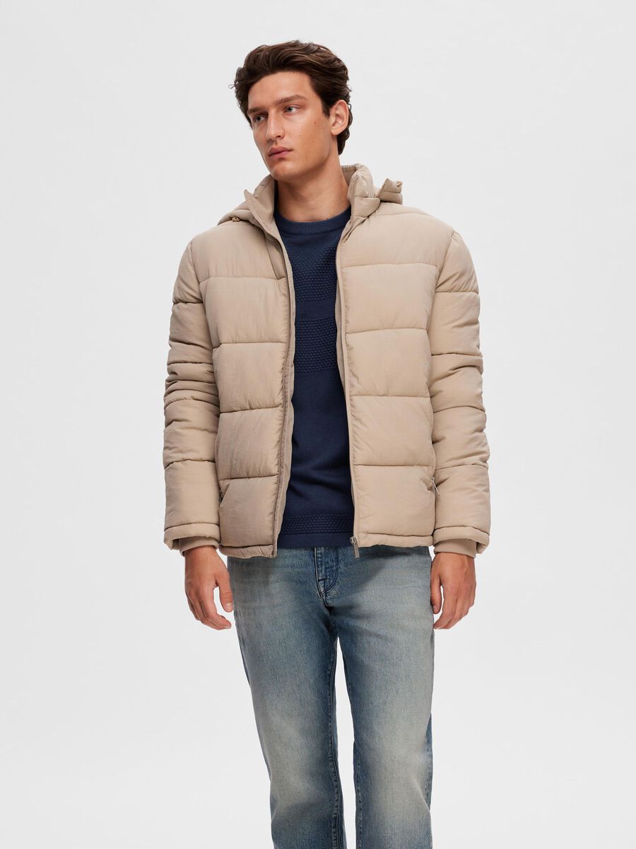 Selected HOODED PUFFER JACKET, Pure Cashmere, highres - 16089957_PureCashmere_003.jpg