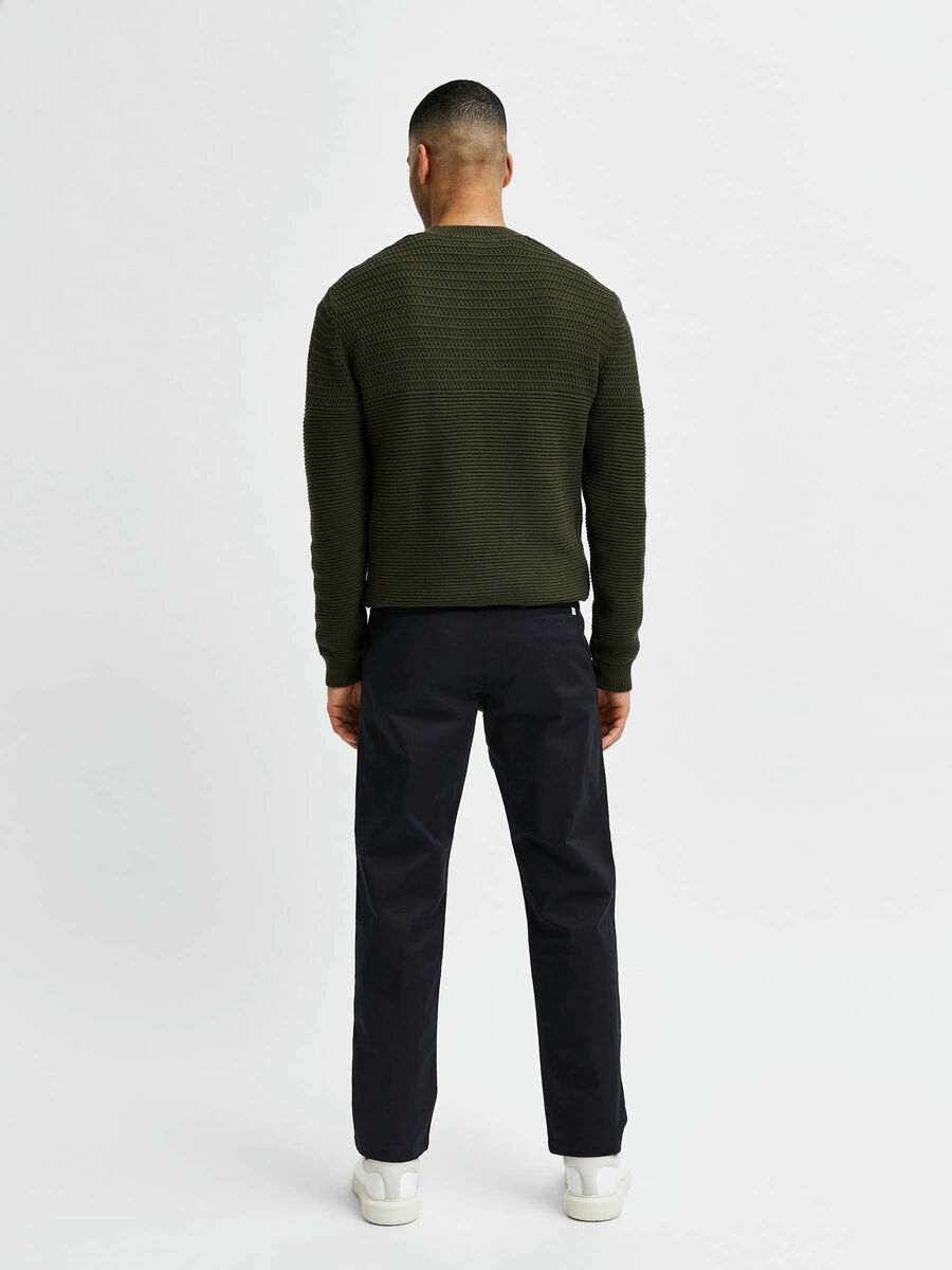 Selected CORTE STRAIGHT CHINOS, Black, highres - 16080157_Black_004.jpg