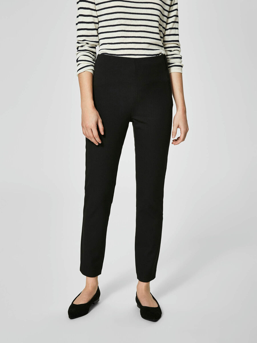 Selected CROPPED - TROUSERS, Black, highres - 16062008_Black_003.jpg