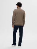 Selected HALF-ZIP STRICKPULLOVER, Teak, highres - 16074687_Teak_779218_004.jpg