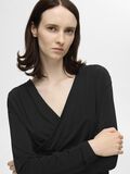 Selected VISCOSE MÉLANGÉE TOP CACHE-CŒUR, Black, highres - 16095304_Black_008.jpg
