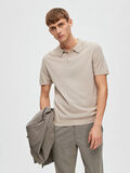 Selected KNITTED POLO SHIRT, Fog, highres - 16088649_Fog_1006009_008.jpg