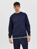 Selected EN MAILLE SWEAT-SHIRT, Navy Blazer, highres - 16085287_NavyBlazer_003.jpg