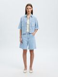 Selected HIGH WAISTED DENIM SHORTS, Light Blue Denim, highres - 16099248_LightBlueDenim_005.jpg