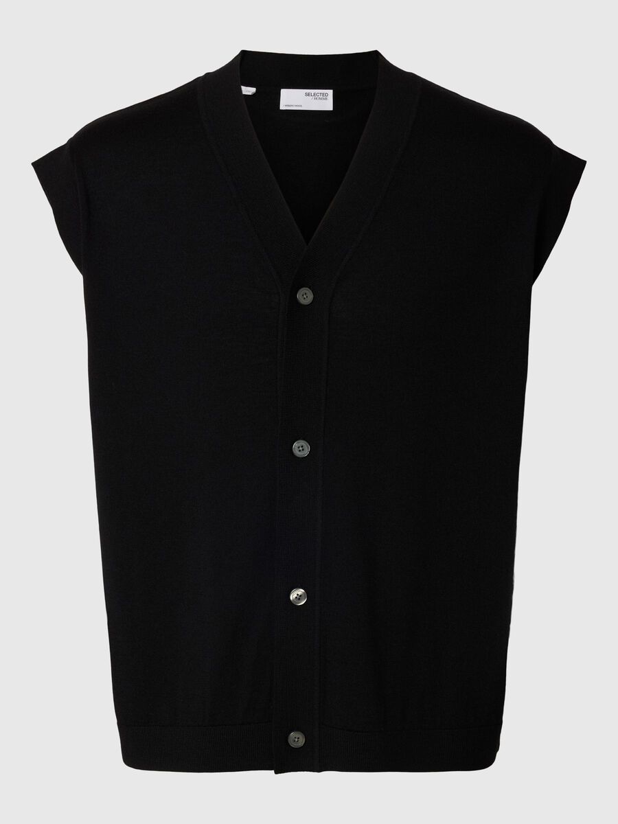 Selected 100% MERINOWOLL STRICKWESTE, Black, highres - 16097815_Black_001.jpg