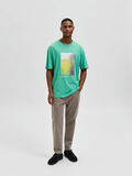 Selected CREW NECK T-SHIRT, Green Spruce, highres - 16083376_GreenSpruce_005.jpg