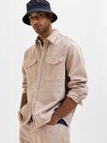 Selected LOOSE FIT OVERSHIRT, Fawn, highres - 16084042_Fawn_008.jpg