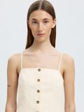 Selected COTTON BLEND JACQUARD STRAP TOP, Snow White, highres - 16097915_SnowWhite_006.jpg
