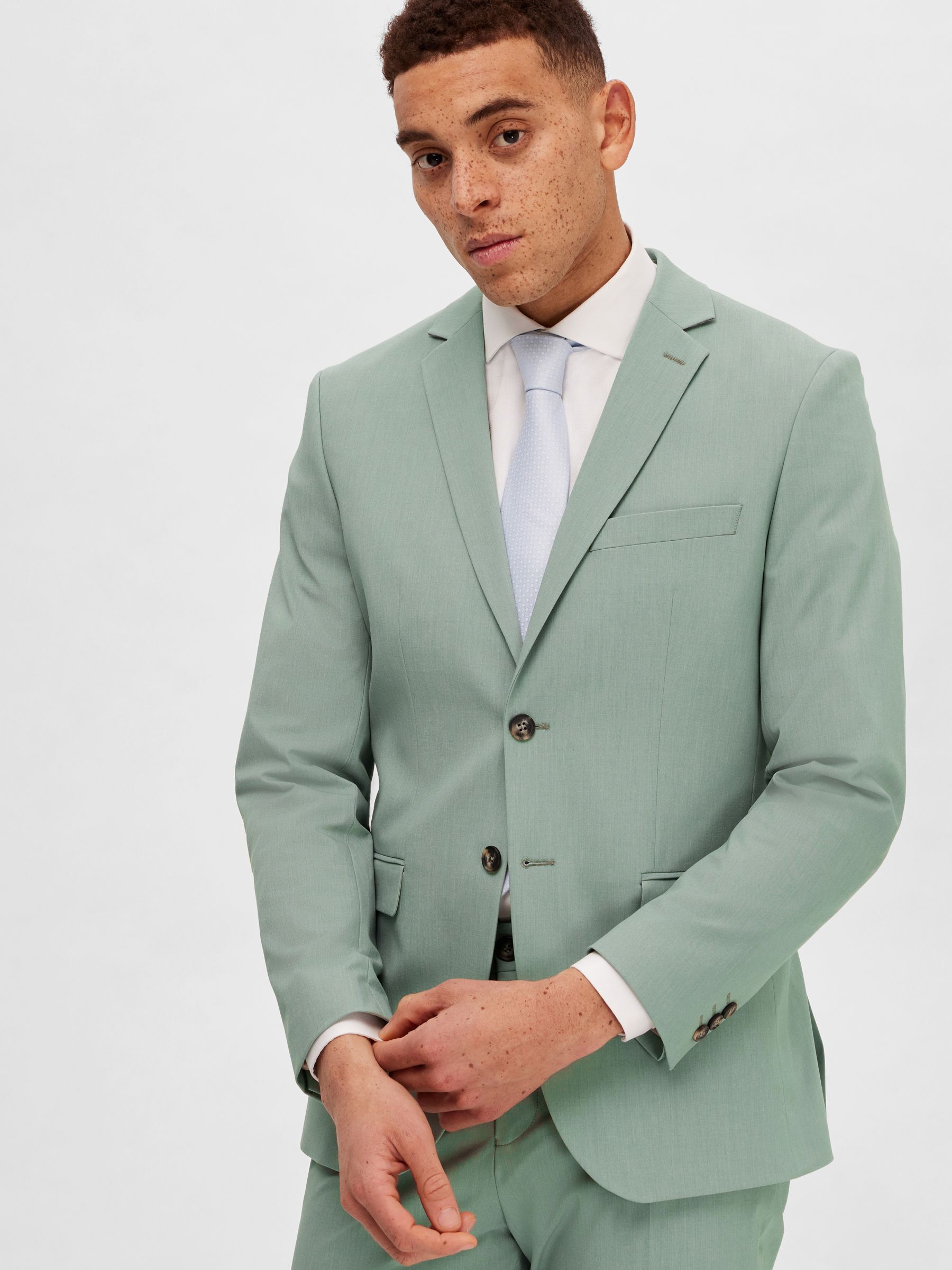 Selected homme green best sale suit