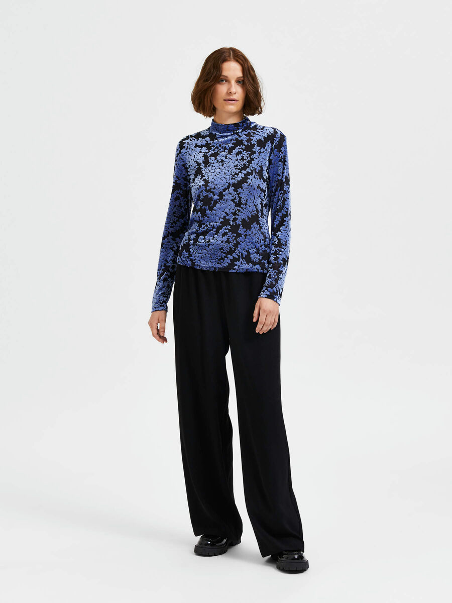 Selected FLORAL LONG SLEEVED TOP, Deep Ultramarine, highres - 16088954_DeepUltramarine_005.jpg