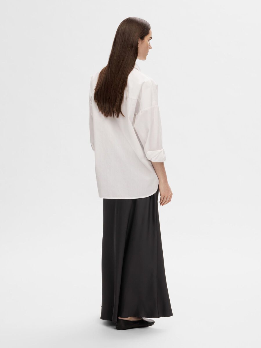 Selected SATIN MAXI SKIRT, Black, highres - 16090863_Black_004.jpg