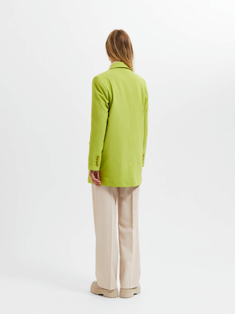 Selected DOUBLE BOUTONNAGE BLAZER, Dark Citron, highres - 16086061_DarkCitron_004.jpg